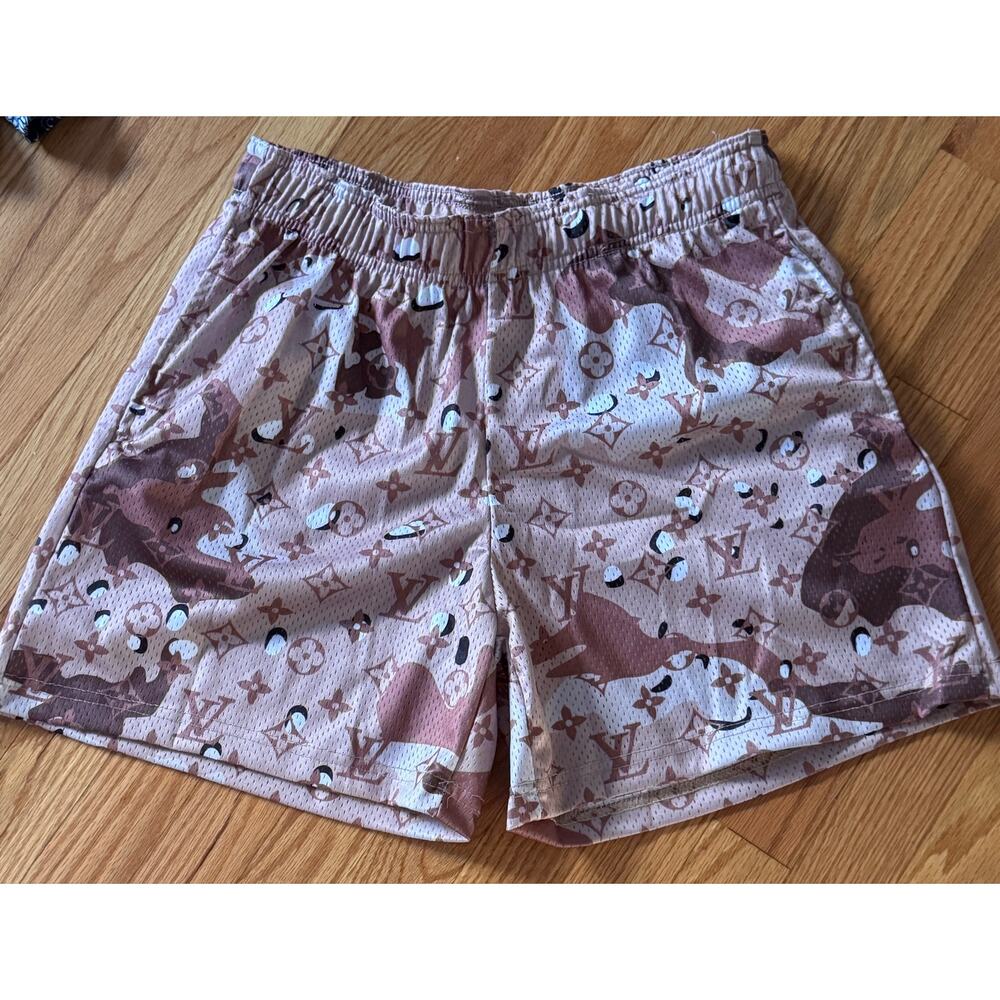 Bravest Studios LV Desert Camo Mesh Shorts | Medium | NWT